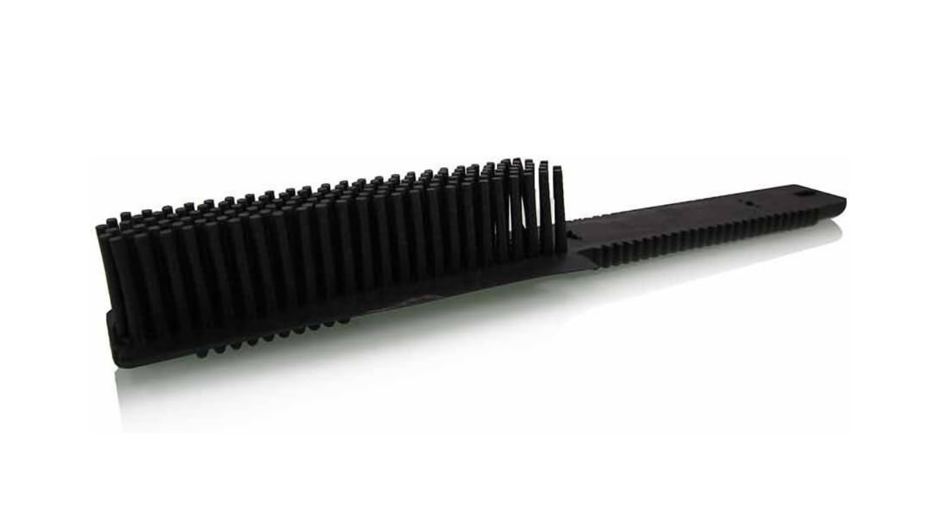 Professional rubber pet hair removal brush for carpets, furniture, and car cleaning.