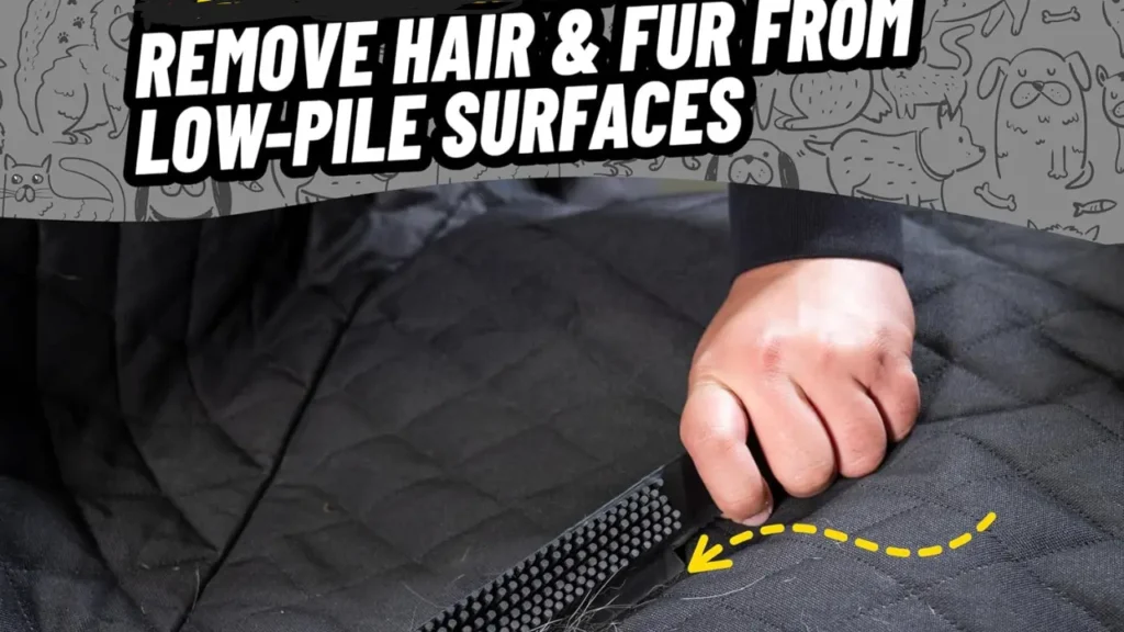 Using brush on blanket