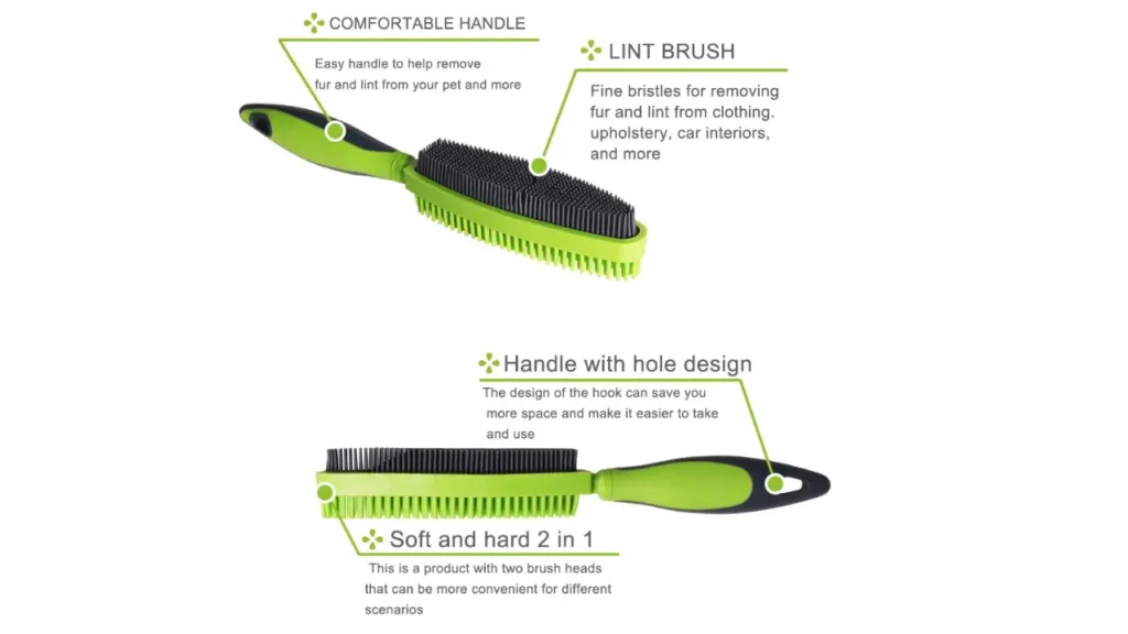 Showing Feauters of Rmoval brush for couch