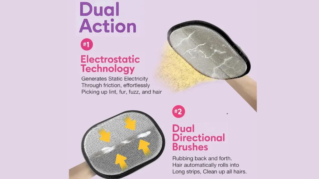 Showing benefits of Pet Hair Remover Gloves