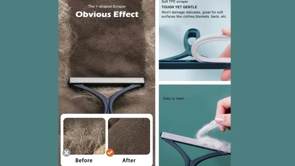 “Electric lint shaver cleaner showing blades and lint collection compartment”