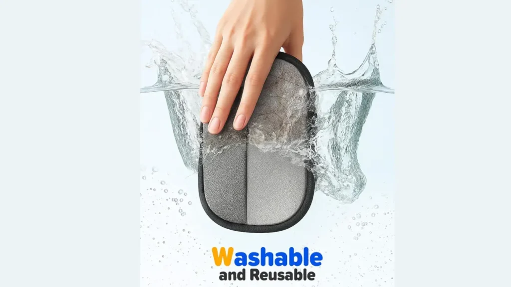 Showing it is washable and reusable.
